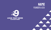 Artistic Paintbrush Number 9 Business Card Preview