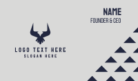 Geometric Eagle Horns Business Card Image Preview