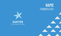 Minimalist Blue Star Business Card Image Preview