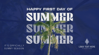 Summer Palm Tree Video Image Preview