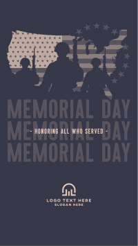 Military Soldier Memorial Instagram Story Design