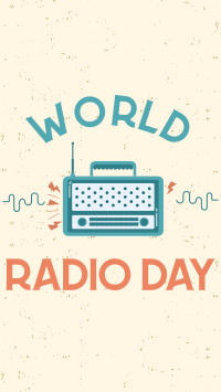 Simple Radio Day Facebook Story Design
