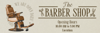 Editorial Barber Shop Twitter Header Image Preview