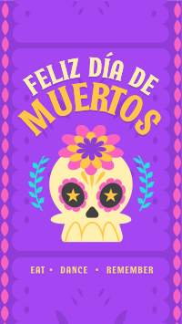 Dia de los Muertos Greeting YouTube Short Design