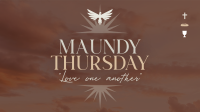 Holy Thursday Message Facebook Event Cover Design