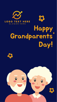 Grandparents Day Illustration Greeting Instagram Story Design