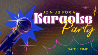 Karaoke Party Facebook Event Cover Design