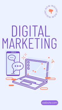 Simple Digital Marketing  Facebook Story Design