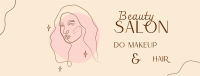 Hand Drawn Beauty Salon Facebook cover Image Preview