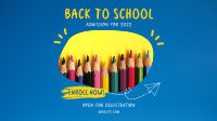 Back To School Facebook Event Cover Design
