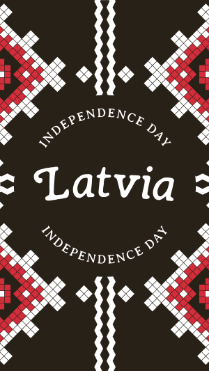 Traditional Latvia Independence Facebook story Image Preview