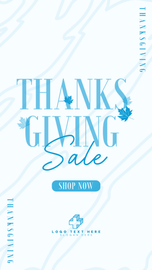 Thanksgiving Autumn Shop Sale Instagram story Image Preview