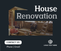 Simple Home Renovation Facebook Post Design
