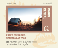 Cabin Rental Features Facebook post Image Preview