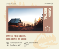 Cabin Rental Features Facebook Post Image Preview