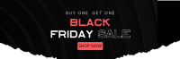 Black Friday Paper Cut Twitter Header Design