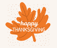 Happy Thanksgiving Autumn Leaf Facebook post Image Preview