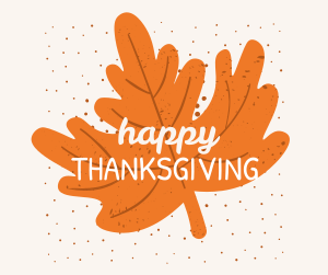 Happy Thanksgiving Autumn Leaf Facebook post Image Preview