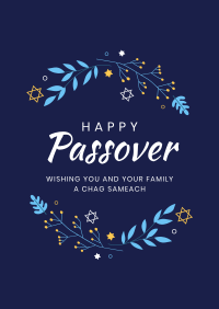 Passover Leaves Poster Design