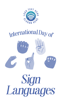 International Sign Day Instagram Reel Image Preview