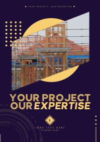 Modern Abstract Construction Service Flyer Image Preview