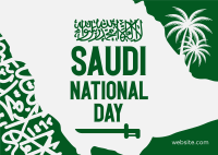 Saudi National Day Postcard Image Preview