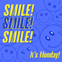 Monday Motivation Smile Instagram Post Design