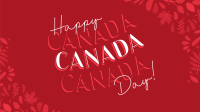 Floral Canada Day Facebook Event Cover Design