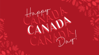 Floral Canada Day Facebook Event Cover Image Preview