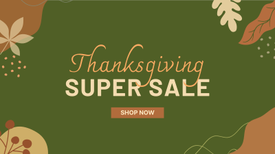 Thanksgiving Sale Facebook event cover Image Preview