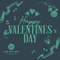 Valentines Greeting Instagram Post Design