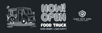 Cutesy Food Truck Mascot Twitter Header Design