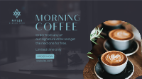 Early Morning Coffee Facebook Event Cover Design