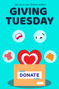 Giving Tuesday Charity Event Pinterest Pin Image Preview