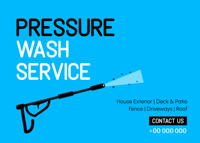 Power Washing Service Postcard Image Preview
