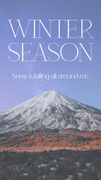Winter Season Facebook Story Design