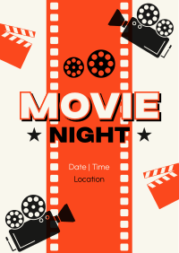Movie Marathon Night Flyer Design