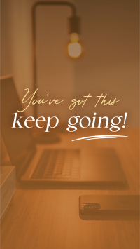 Keep Going Motivational Quote Video Image Preview
