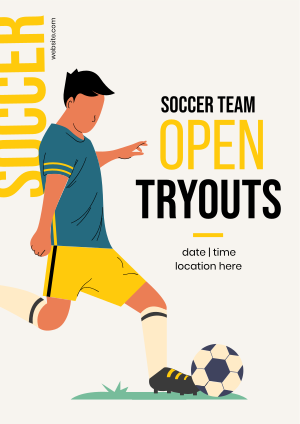 Soccer Tryouts Flyer Image Preview