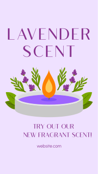 Lavender Scent Facebook Story Design