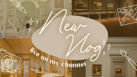 Museum Vlog Facebook Event Cover Design
