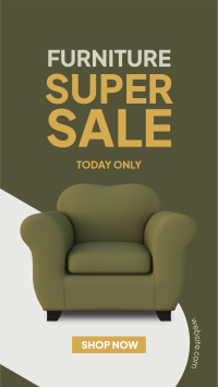 Furniture Super Sale Facebook Story Design