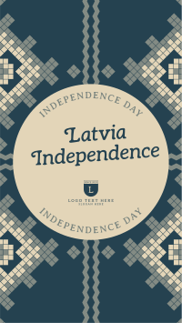 Traditional Latvia Independence TikTok Video Design
