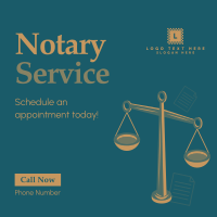 Professional Notary Services Instagram Post Preview