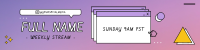Cute Wave Twitch banner Image Preview