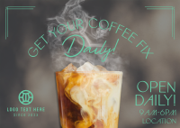 Coffee Pickup Daily Postcard Design