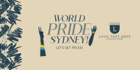 World Pride Sydney Twitter Post Design