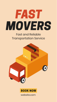 Fast Movers Service Facebook story Image Preview