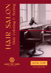 Hair Styling Salon Flyer Design