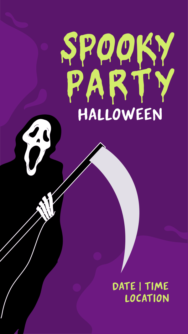 Spooky Party Facebook Story Design